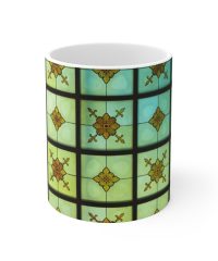 Green and Brown Floral Illustration — mug-11oz view 1