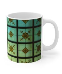 Green and Brown Floral Illustration — mug-11oz view 3