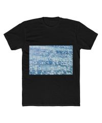 Blue and White Surface — heavy-tee-black view 2