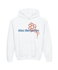 Alec Benjamin Flower Youth Heavy Blend Hooded Sweatshirt view 1