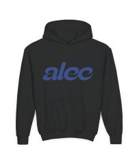 Alec Benjamin Journal Club Youth Heavy Blend Hooded Sweatshirt view 2