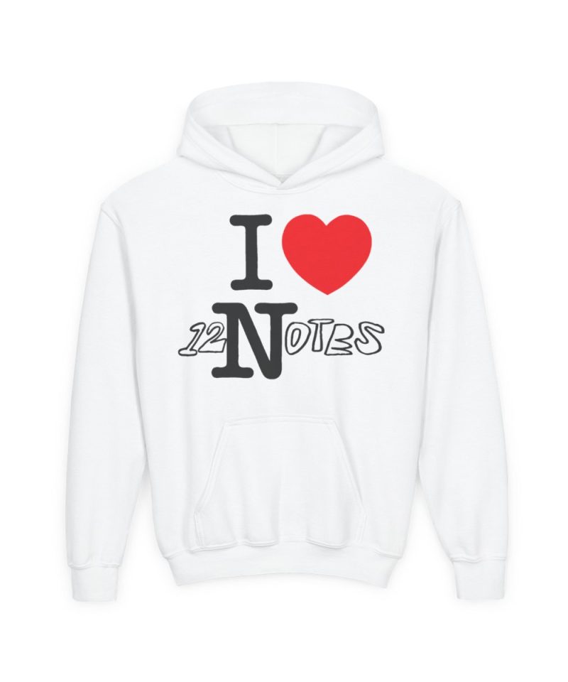 Alec Benjamin I Love 12 Notes Youth Heavy Blend Hooded Sweatshirt