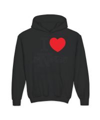 Alec Benjamin I Love 12 Notes Youth Heavy Blend Hooded Sweatshirt view 2