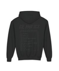 Alec Benjamin I Love 12 Notes Youth Heavy Blend Hooded Sweatshirt view 6