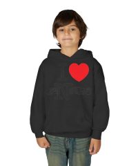 Alec Benjamin I Love 12 Notes Youth Heavy Blend Hooded Sweatshirt view 7