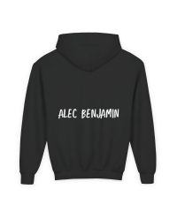 Alec Benjamin Therapy Youth Heavy Blend Hooded Sweatshirt view 6