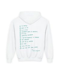 Alec Benjamin 12 Notes Daisy Youth Heavy Blend Hooded Sweatshirt view 3