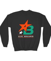 Alec Benjamin Retro Sport Youth Crewneck Sweatshirt view 2