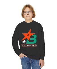 Alec Benjamin Retro Sport Youth Crewneck Sweatshirt view 7