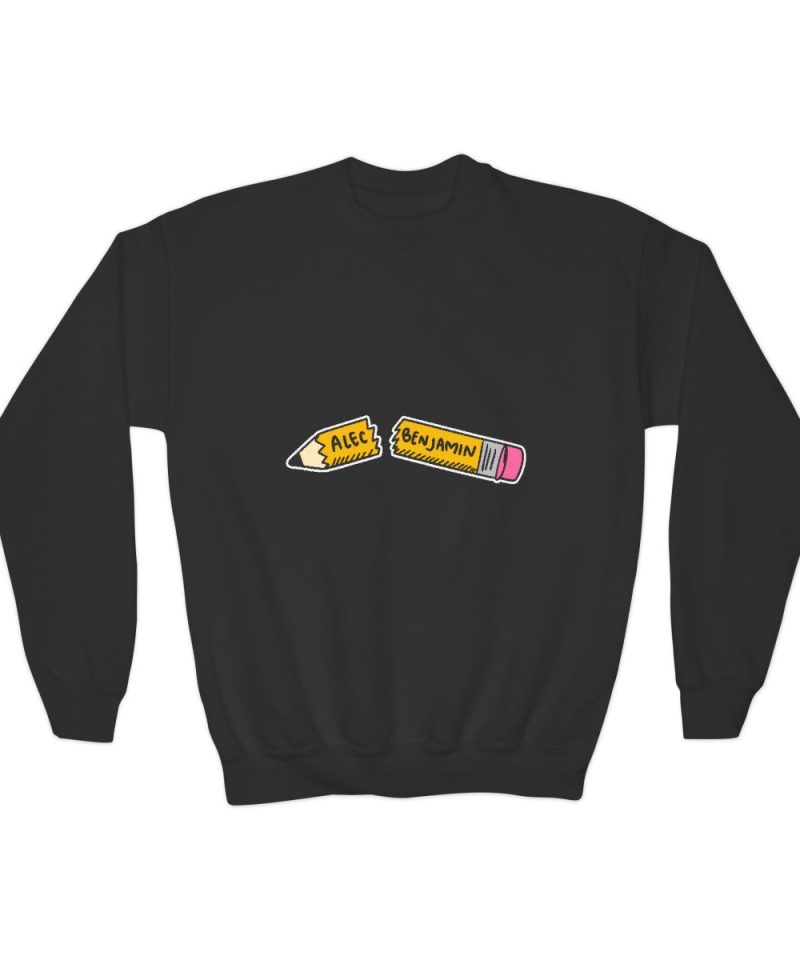Alec Benjamin Pencil Youth Crewneck Sweatshirt