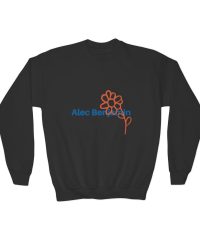 Alec Benjamin Flower Youth Crewneck Sweatshirt view 2