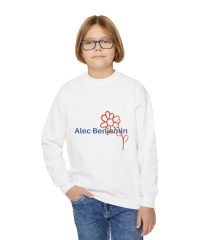 Alec Benjamin Flower Youth Crewneck Sweatshirt view 4