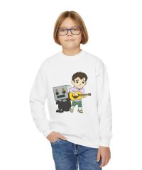 Alec Benjamin I Built a Friend Youth Crewneck Sweatshirt view 4