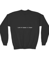 Alec Benjamin Therapy Tour Youth Crewneck Sweatshirt view 2