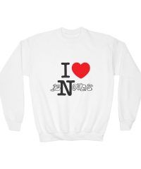 Alec Benjamin I Love 12 Notes Youth Crewneck Sweatshirt view 1