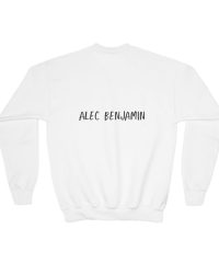 Alec Benjamin 12 Notes Tour Youth Crewneck Sweatshirt view 3