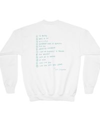 Alec Benjamin 12 Notes Daisy Youth Crewneck Sweatshirt view 3