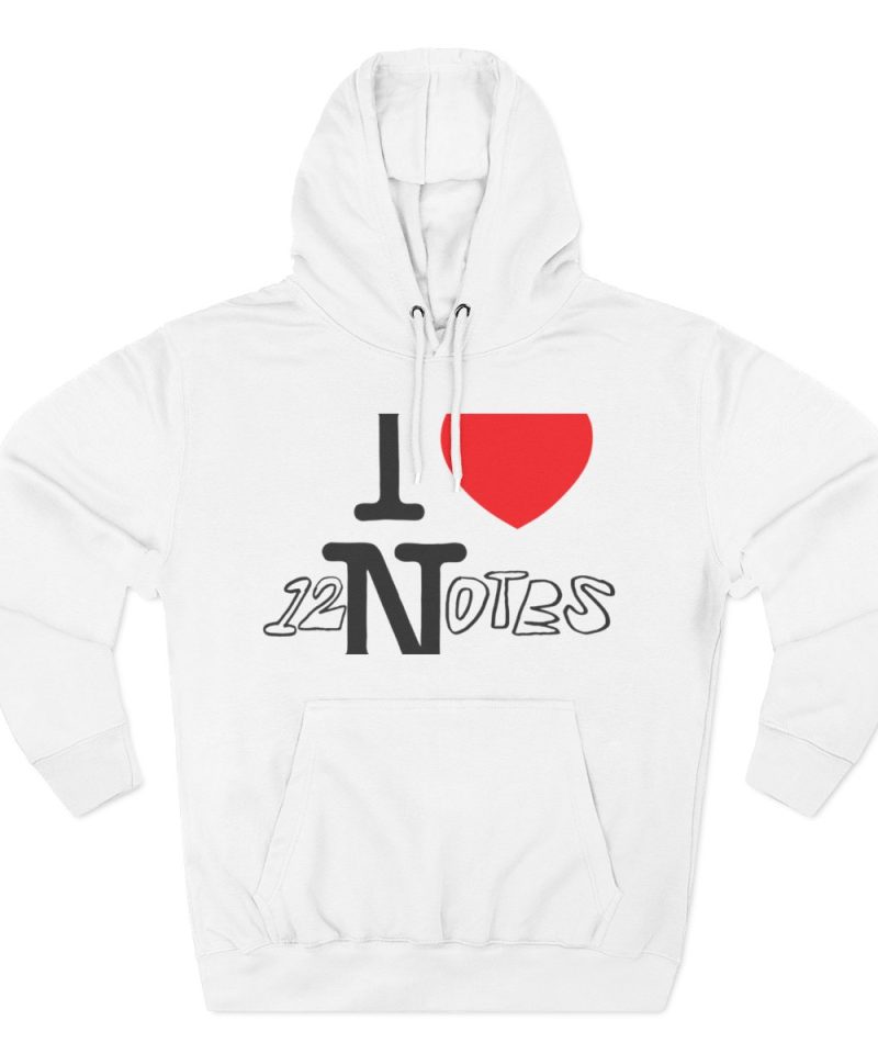 Alec Benjamin I Love 12 Notes Three-Panel Fleece Hoodie