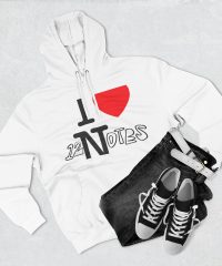 Alec Benjamin I Love 12 Notes Three-Panel Fleece Hoodie view 4